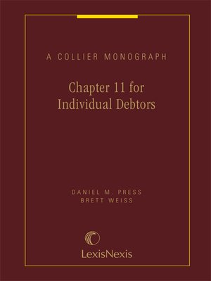 cover image of Chapter 11 for Individual Debtors